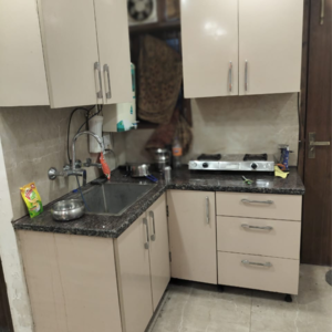 Kitchen in 1 RK Builder Floor at Malviya Nagar – for Rent