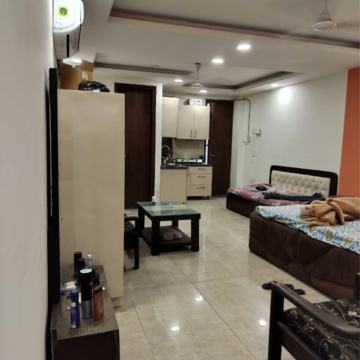 Living Room in 1 RK Builder Floor at Malviya Nagar – for Rent