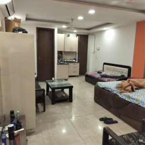 Living Room in 1 RK Builder Floor at Malviya Nagar – for Rent