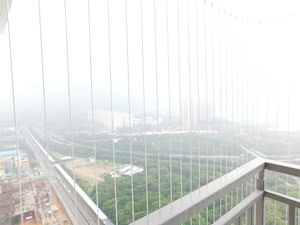 Balcony in 3 BHK Apartment at Rajapushpa Provincia, Narsingi – for Rent