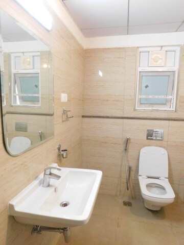 Bathroom in 3 BHK Apartment at Rajapushpa Provincia, Narsingi – for Rent