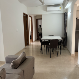 Living Room in 3 BHK Apartment at Godrej Woods, Sector 43 – for Rent