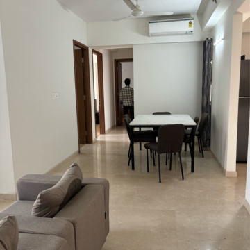 Living Room in 3 BHK Apartment at Godrej Woods, Sector 43 – for Rent