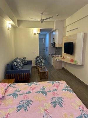 Bedroom in 1 RK Apartment at Gaur Runway Suites, Gaur Yamuna City – for Rent