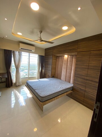Bedroom in 3 BHK Apartment at New India Grace Luxuria, Malad West – for Rent