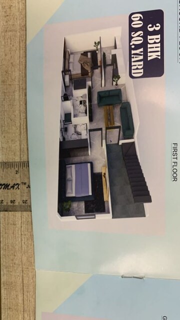 Floor Plan in 3 BHK Villa at Dhoom Manikpur – for Sale