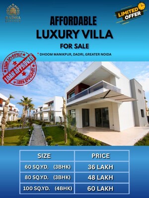 3 BHK Villa – Exterior View View at Dhoom Manikpur - for Sale