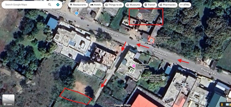 Map Location, naugaon  245 Sq.Mt. Plot In Naugaon Dehradun 9428309