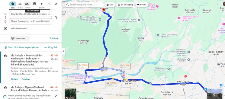 Map Location, naugaon  245 Sq.Mt. Plot In Naugaon Dehradun 9428309