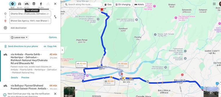Map Location, naugaon  245 Sq.Mt. Plot In Naugaon Dehradun 9428309