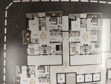 Floor Plan in 3 BHK Apartment at Vian Mrida, Kollur – for Sale