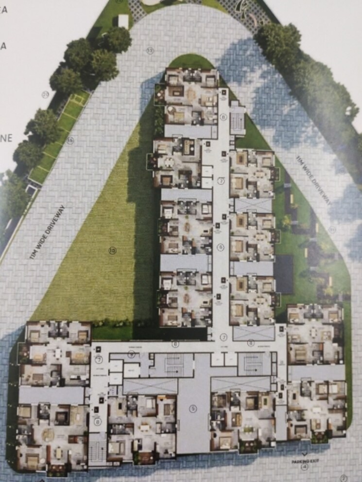 Master Plan, vian-mrida 3 Bedroom 1740 Sq.Ft. Apartment In Kollur Hyderabad 9428519