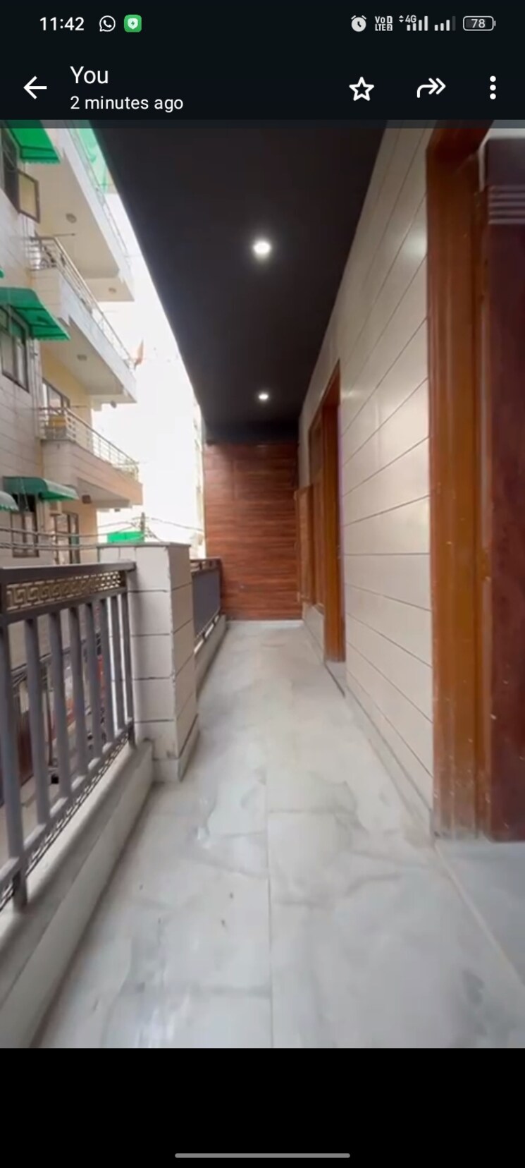 Balcony, vipin garden 3 Bedroom 1035 Sq.Ft. Builder Floor In Vipin Garden Delhi 9428528