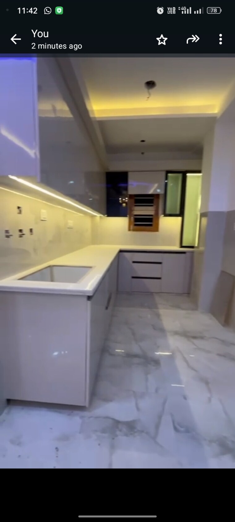 Kitchen, vipin garden 3 Bedroom 1035 Sq.Ft. Builder Floor In Vipin Garden Delhi 9428528