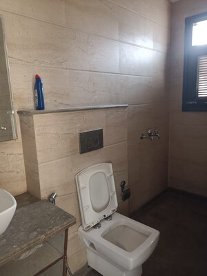 Bathroom in 3 BHK Builder Floor at Swasthya Vihar – for Rent