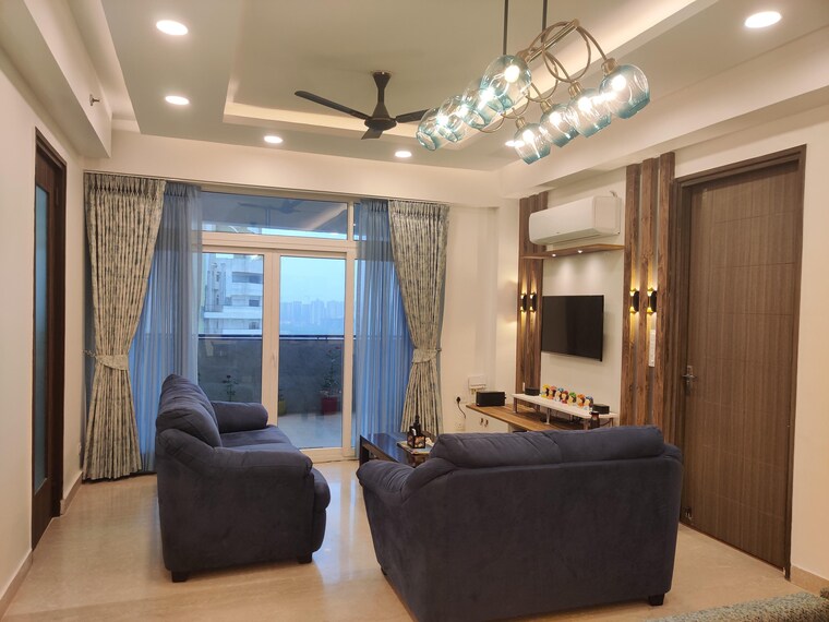 Living Room, aba-county-107 4 Bedroom 4482 Sq.Ft. Apartment In Sector 107 Noida 9428675