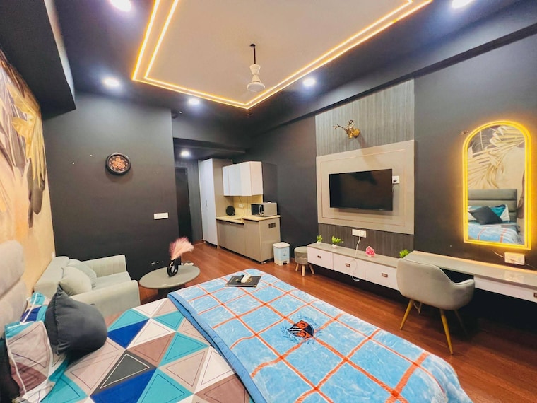 Bedroom, supertech-ecovillage-ii 2 Bedroom 1106 Sq.Ft. Apartment In Sector 16b Greater Noida Greater Noida 9428795