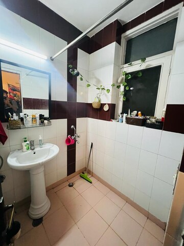 Bathroom in 3 BHK Builder Floor at Panchsheel Park – for Rent