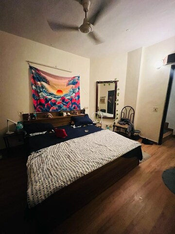 Bedroom in 3 BHK Builder Floor at Panchsheel Park – for Rent