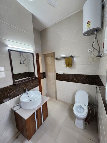 Bathroom in 3 BHK Builder Floor at Panchsheel Park – for Rent