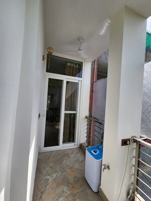 Balcony in 3 BHK Builder Floor at Panchsheel Park – for Rent