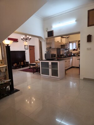 Living Room in 3 BHK Builder Floor at Panchsheel Park – for Rent