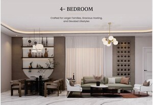 Living Room in 3 BHK Apartment at Dhakoli – for Sale