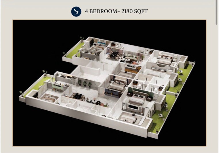 Master Plan, dhakoli 3 Bedroom 2400 Sq.Ft. Apartment In Dhakoli Zirakpur 9429468