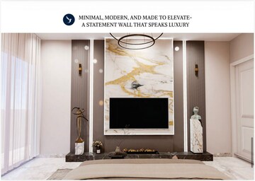 Living Room in 3 BHK Apartment at Dhakoli – for Sale