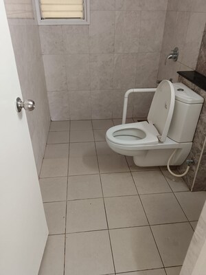 Bathroom in 3 BHK Apartment at Mantri Webcity, Hennur – for Rent