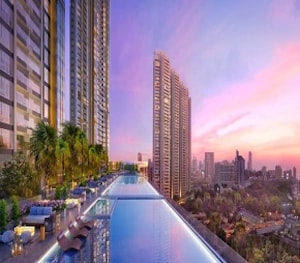 Swimming Pool in 3 BHK Apartment at Piramal Mahalaxmi North Tower, Mahalaxmi – for Rent