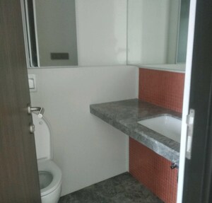 Bathroom in 3 BHK Apartment at Lodha Sea Face, Worli – for Rent