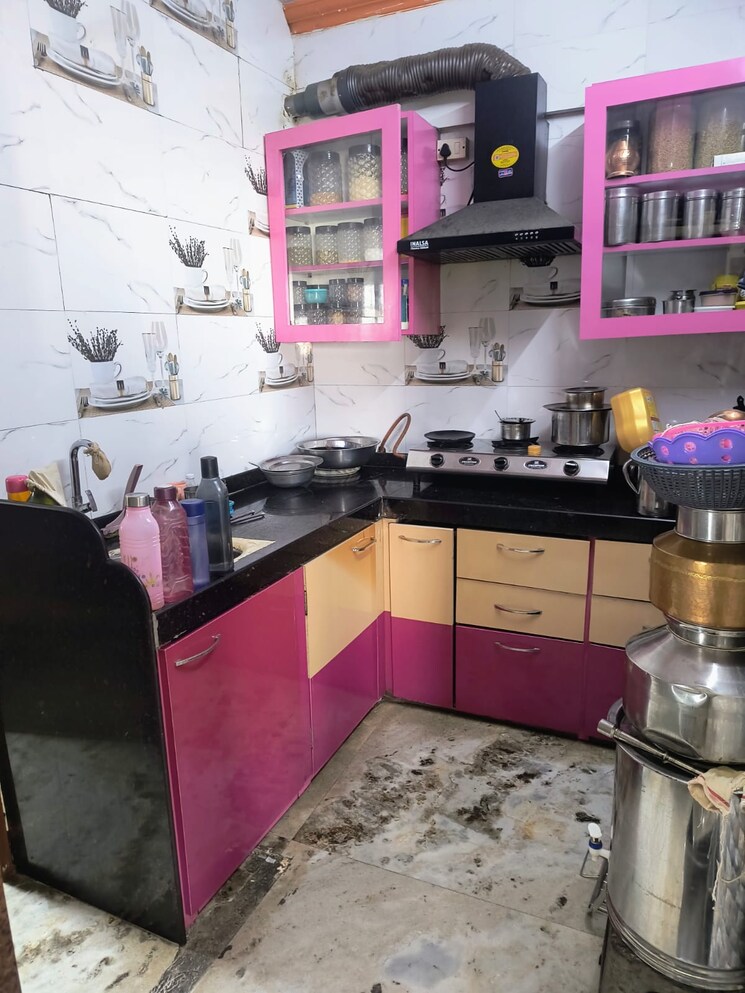 Kitchen, pooja nagar 2 Bedroom 590 Sq.Ft. Builder Floor In Pooja Nagar Thane 9430620