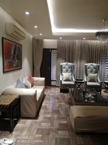 Living Room in 3 BHK Apartment at Greater Kailash I – for Rent