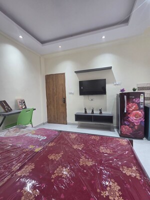 Bedroom in 1 RK Builder Floor at Ansal Sushant Apartments, Sushant Lok I – for Rent