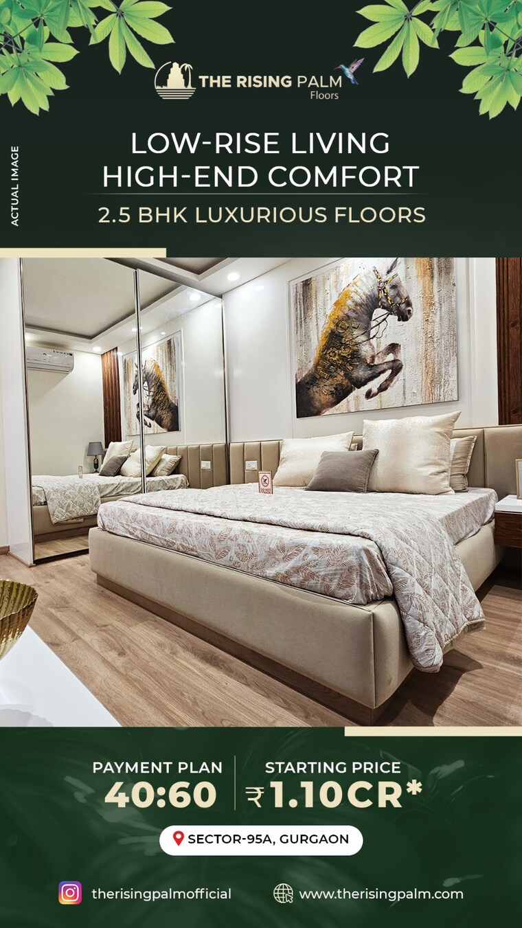 Bedroom, silverglades-hightown 3 Bedroom 2150 Sq.Ft. Apartment In Sushant Lok I Gurgaon 9430927