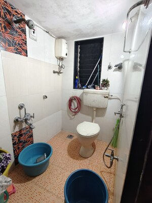 Bathroom in 2 BHK Apartment at Ganesh CHS Kalwa, Kalwa – for Rent
