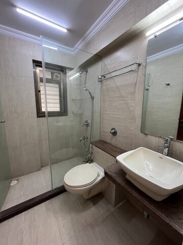 Bathroom in 3 BHK Apartment at Bandra West – for Rent