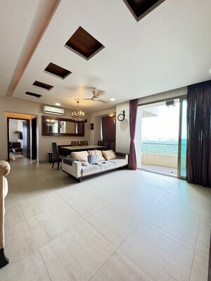 Living Room in 3 BHK Apartment at Oberoi Realty Woods, Goregaon East – for Rent