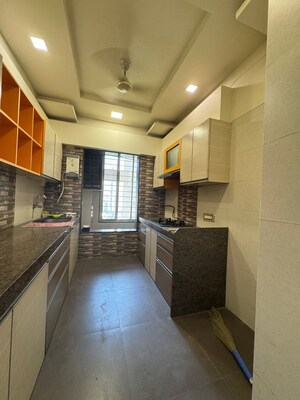 Kitchen in 3 BHK Apartment at Oberoi Realty Woods, Goregaon East – for Rent