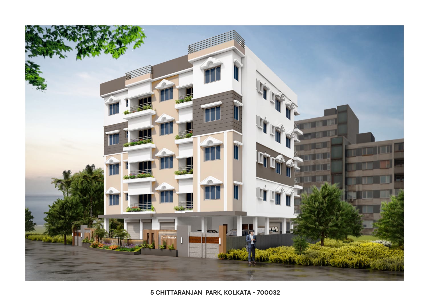 2 BHK + Pooja Room,Study Room 850 Sq.Ft. Apartment in Purti Colors