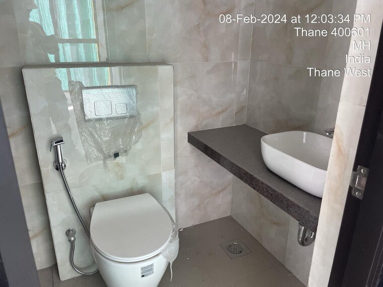 Bathroom, raymond-ten-x-habitat 1 Bedroom 425 Sq.Ft. Apartment In Pokhran Road No Two Thane 9432045