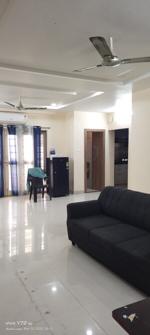 Living Room in 3 BHK Apartment at Pavani Laxmi Nivas, Madhapur – for Rent