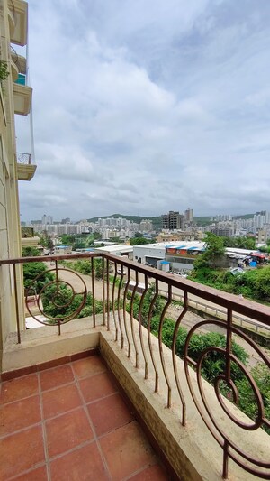 Balcony in 3 BHK Apartment at Nyati Equatorial, Bavdhan – for Rent