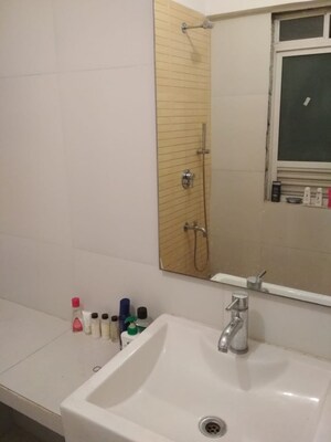 Bathroom in 2 BHK Apartment at Group Seven Rushi Heights, Goregaon East – for Rent