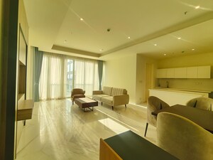 Living Room in 2 BHK Apartment at Bhartiya Leela Residences, Thanisandra Main Road – for Rent