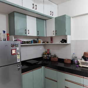 Kitchen in 2 BHK Apartment at Saheel Itrend Life, Mumbai Bangalore Highway – for Rent