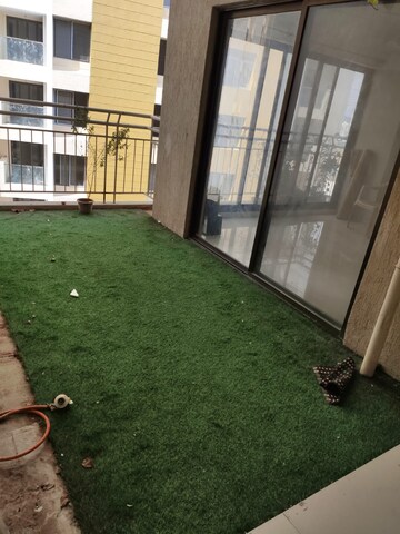 Balcony in 3 BHK Apartment at Kohinoor Courtyard One, Wakad – for Rent