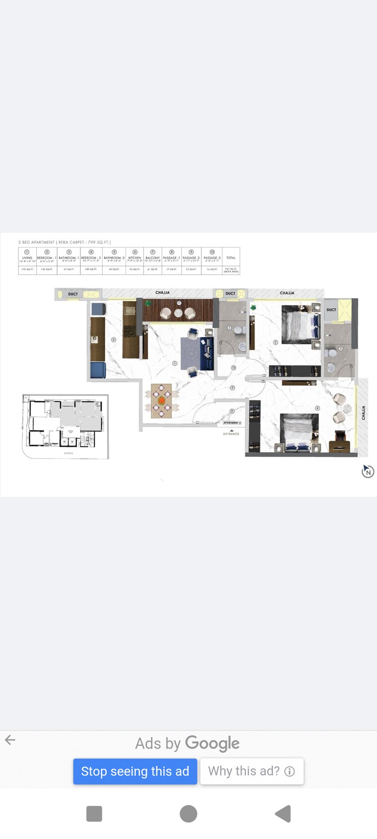 Floor Plan, sugee-sukrut 2 Bedroom 800 Sq.Ft. Builder Floor In Dadar West Mumbai 9424474
