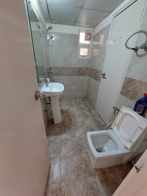 Bathroom in 2 BHK Apartment at Gaurs Siddhartham, Siddharth Vihar – for Rent